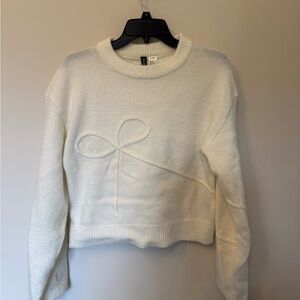 Divided Cream Crew Neck Sweater